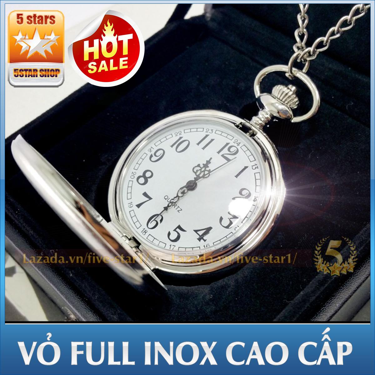 Đồng hồ quả quýt vỏ INOX cao cấp (DH.QUAQuyt.bactron)