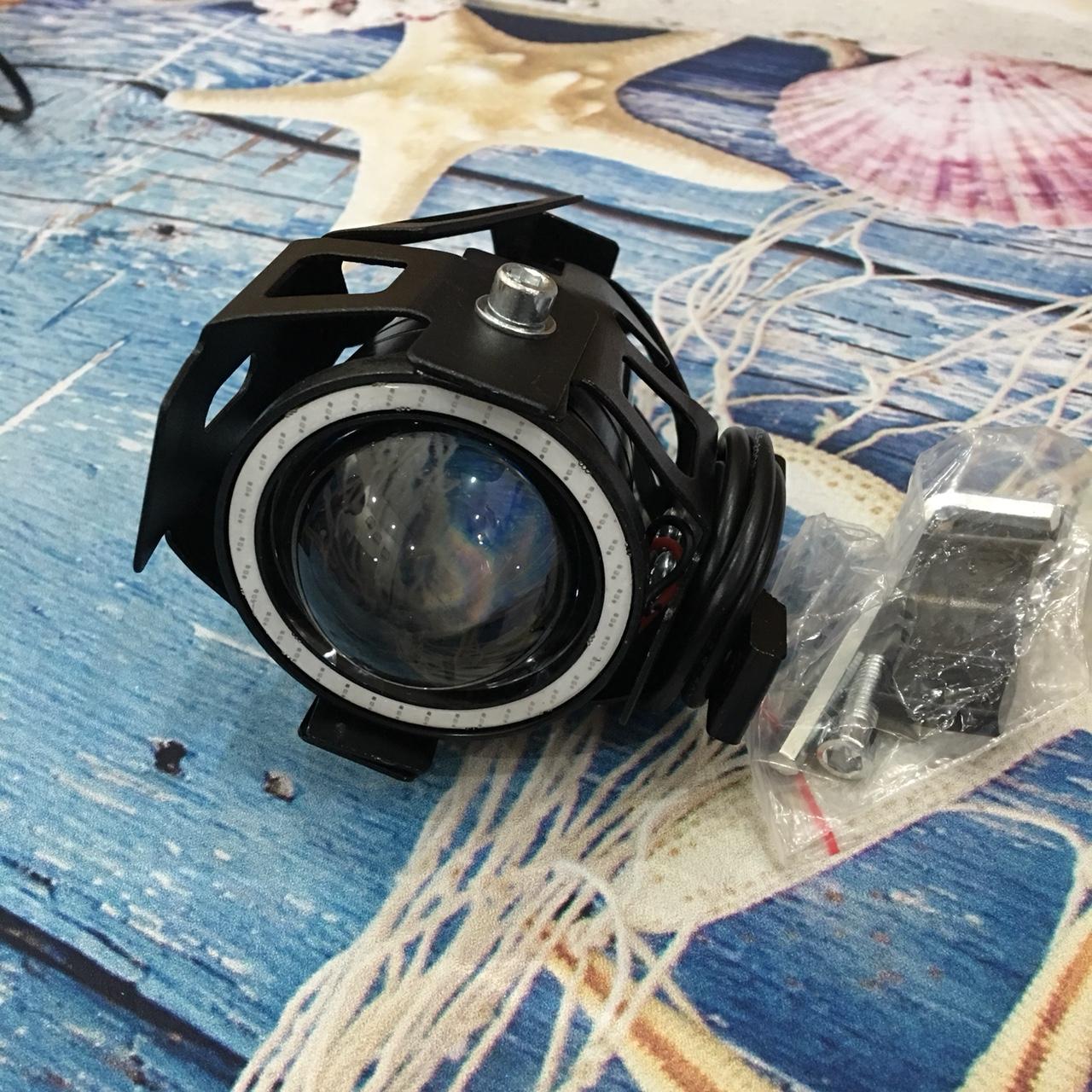 [ SIÊU GIẢM GIÁ] Đèn bi cầu LED U7 ( có viền led)   siêu sáng lắp đặt xe máy, ô tô   OX88-U7-GTHJ