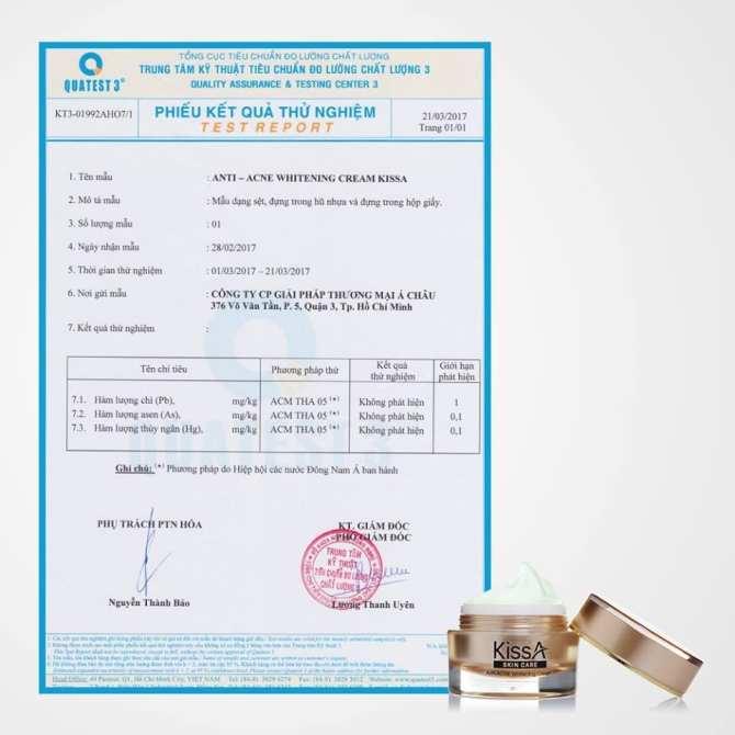 Mỹ Phẩm KissA - Kem mụn KissA (10g)