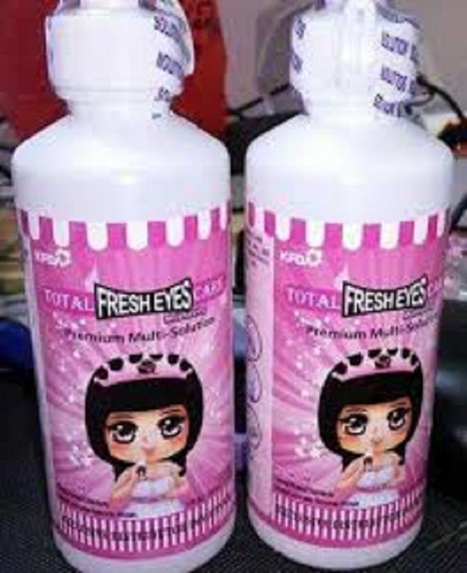 Nước ngâm 150ml + Nước nhỏ mắt 13ml cho kính áp tròng  : Fresh eyes - Nice eyes - Aqua
