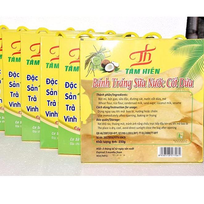 Bánh tráng sữa nước cốt dừa Tám Hiền (Loại 250g)