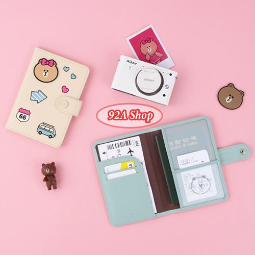 VỎ HỘ CHIẾU PASSPORT HOẠT HÌNH GẤU CUTE