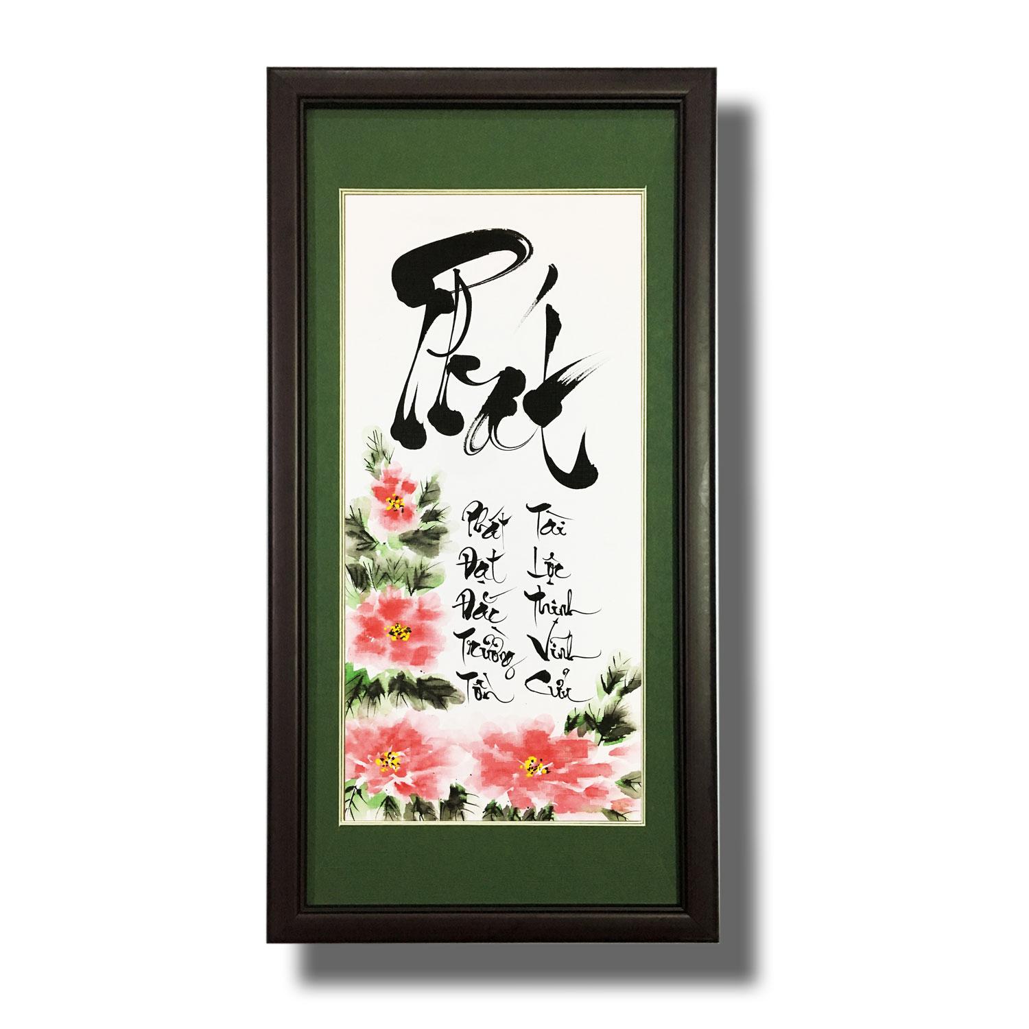 Tranh thư pháp - Chữ Phát Tài 08 - Tranh Mỹ Thuật Minh Hiền