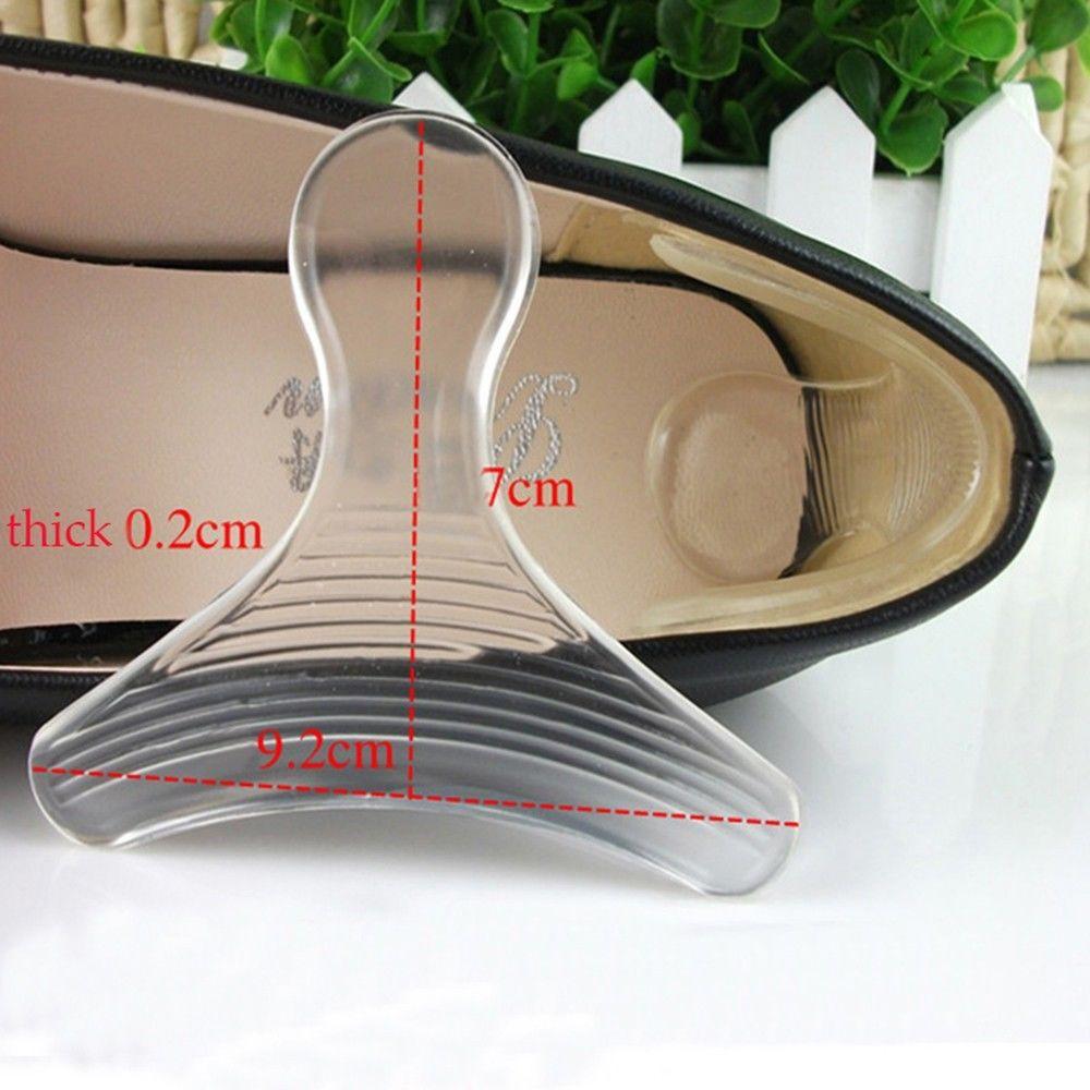 [HCM]Siêu rẻ Bộ 2 miếng lót gót giày silicon êm chân (trắng trong)