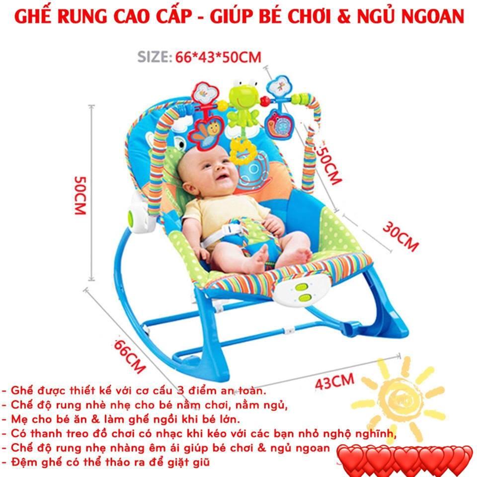 GHẾ RUNG CHO BÉ CÓ NHẠC HÀNG CAO CẤP