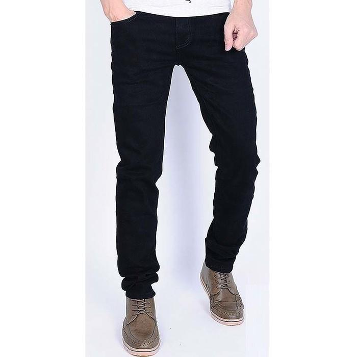 Quan Jean Nam Đen trơn chất liệu dày dặn dáng ôm nhẹ phù hợp nhiều lứa tuổi đi làm hoặc đi chơi đều được Có Bigsize đến 108kg