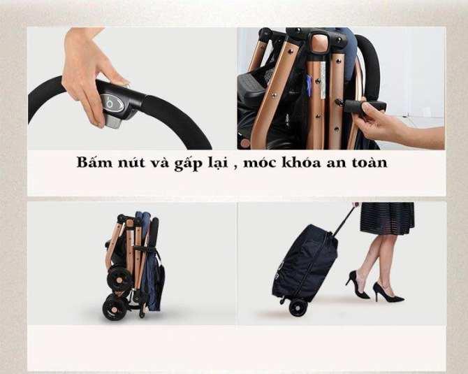 Xe Đẩy cao cấp Baobaohao QZ1 ( Gấp gọn thành vali)