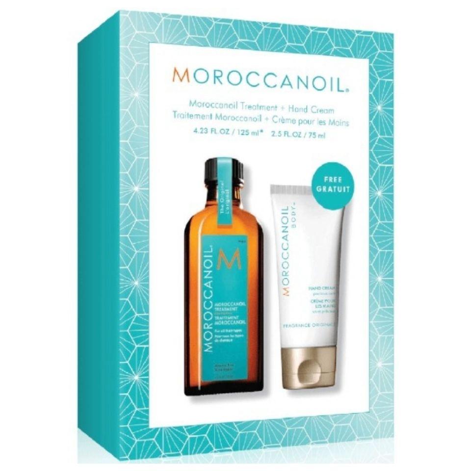 Combo tinh dầu phục hồi dưỡng tóc 125ml và kem dưỡng tay moroccanoil 70ml