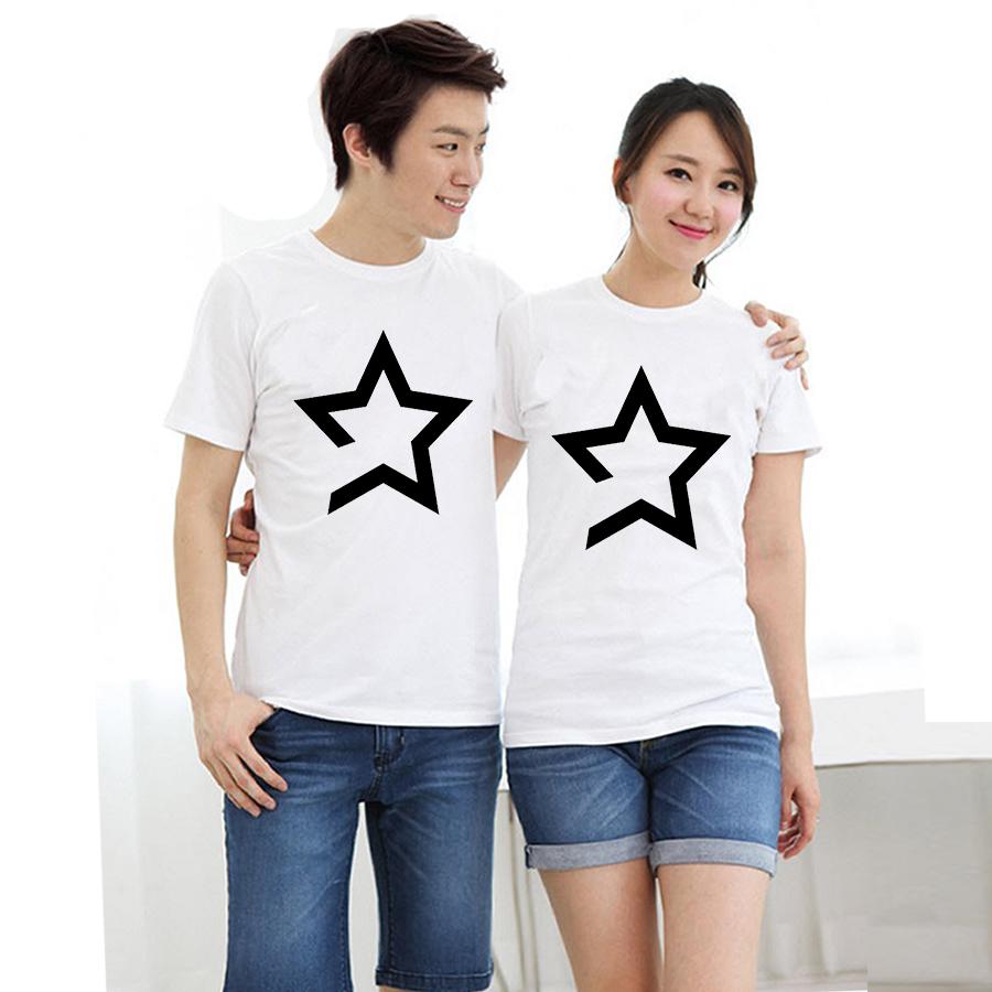 Áo thun cặp đôi in đẹp hình ngôi sao form rộng phong cách hàn quốc ATAC131