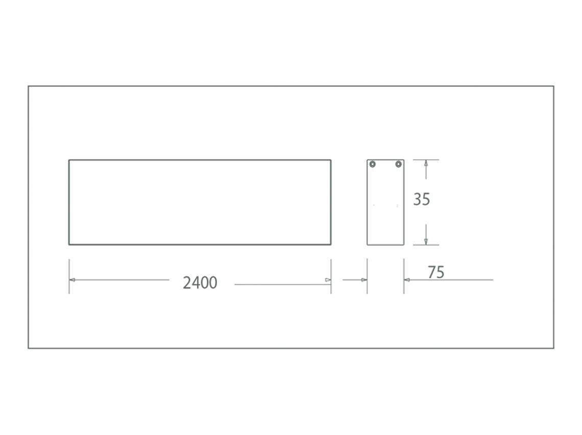 Đèn LED Thanh Treo  (2400x75x35) MLL534-072WS658LB6/MLL534-072WS408LB6/MLL534-072WS278LB6