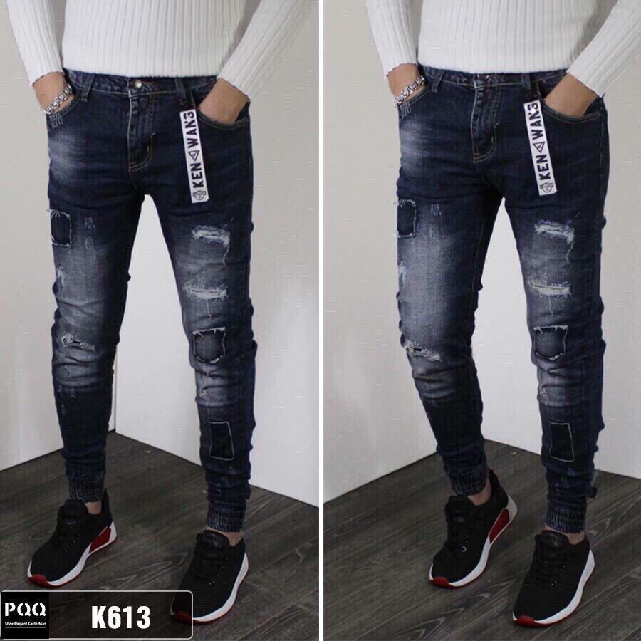 Quần jean nam cao cấp 613 ( xanh đen )phong cách trẻ trung LuLy Fashion