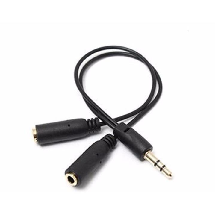 Dây chia jack loa chuẩn 3.5 từ 1 ra 2