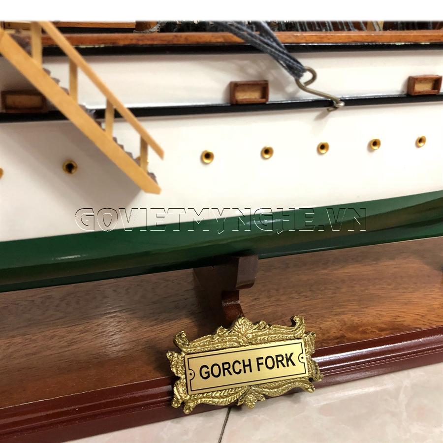 [HCM]Mô Hình Thuyền Gỗ Gorch Fork - Thân 90cm - Gỗ Sơn
