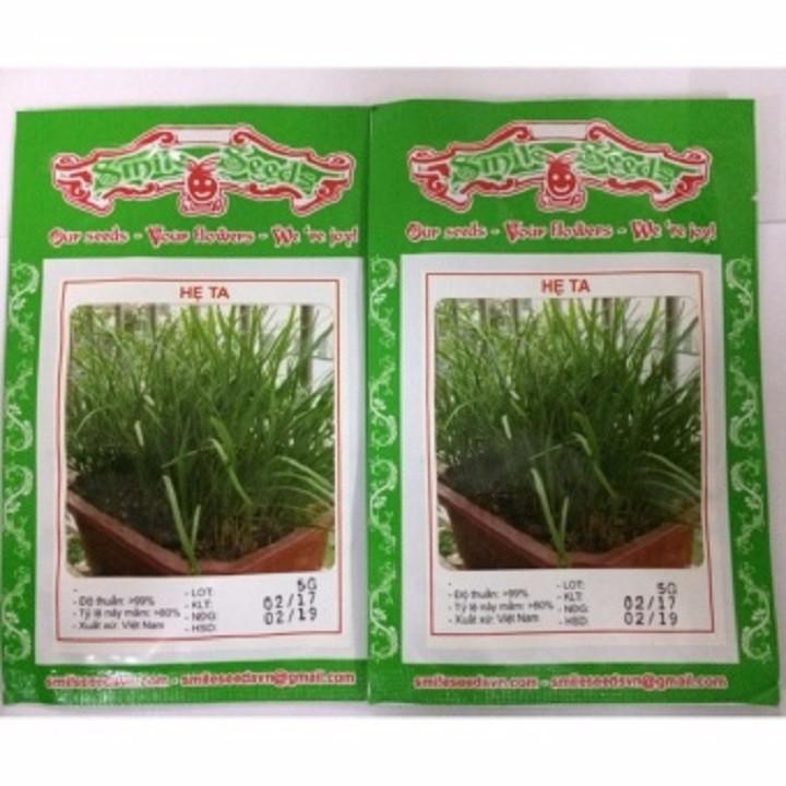 Hạt giống rau hẹ ta F1 gói 5gr xuất xứ Việt Nam