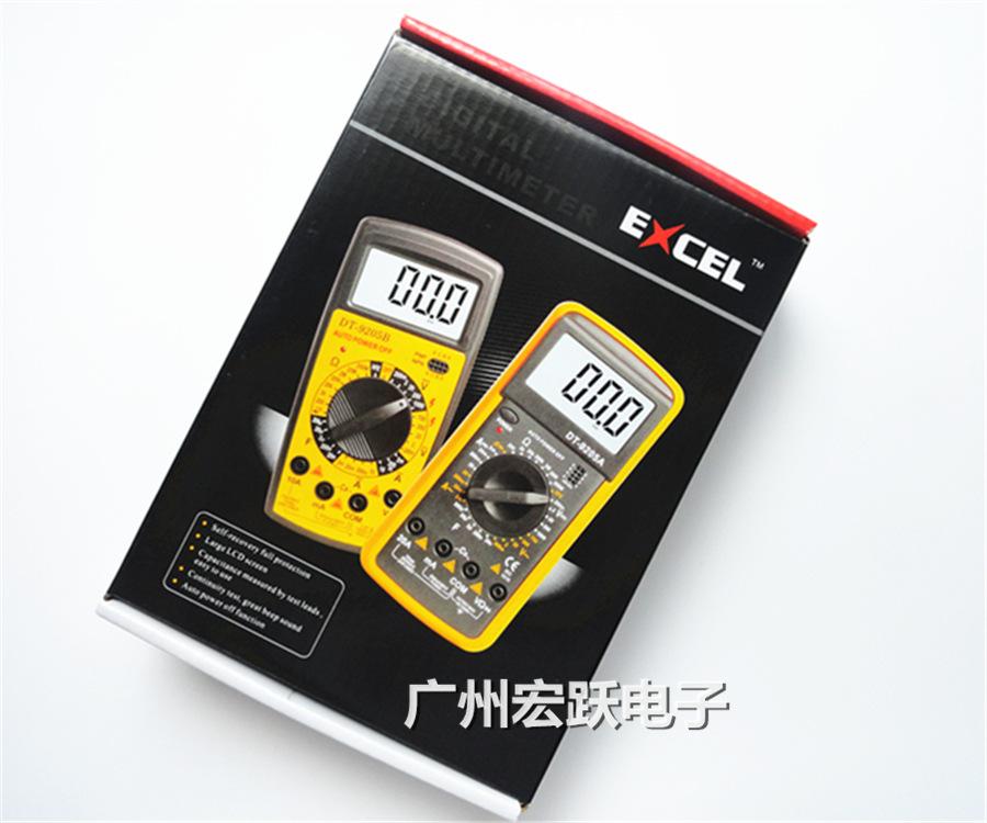 Đồng hồ đo vạn năng Excel DT-9205A (Đen phối vàng)