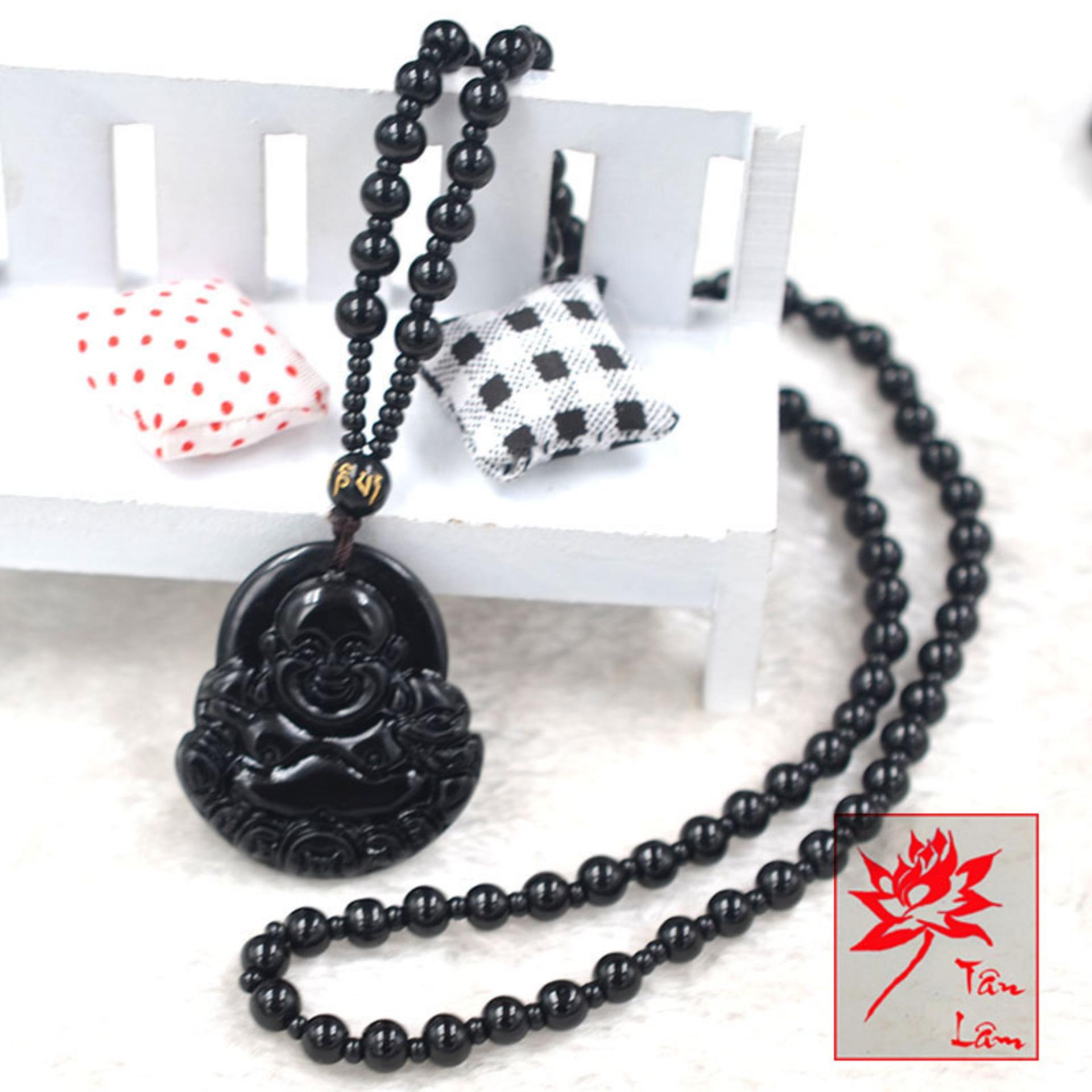 Chuỗi hạt đeo cổ đá Phật Di Lặc - Phong Thủy