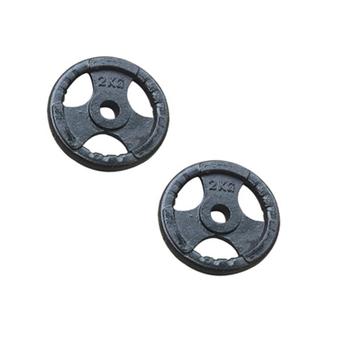 [HCM]Bộ 2 miếng tạ gang tạ bánh gang 3 lỗ Reefit 2kg (gồm 2 miếng)