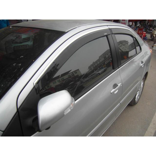 Vè mưa chỉ mạ cao cấp cho xe Toyota Vios