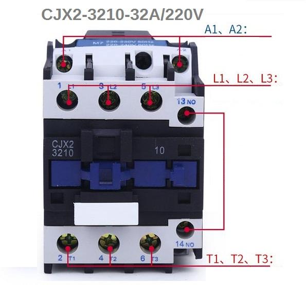 Khởi động từ 2p 32A 220V CJX2 contactor