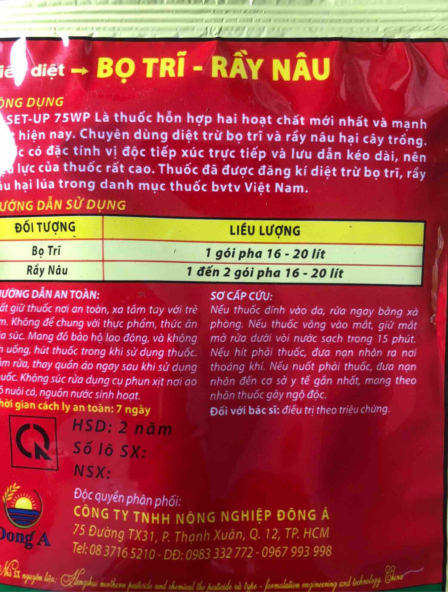 Thuốc Trừ Bọ Trĩ Hoa Hồng - LK SET UP 75WP