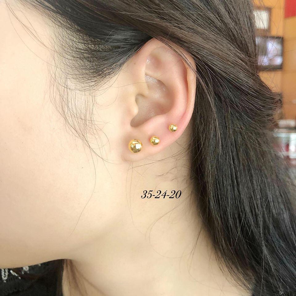 Bông tai nụ vàng 10k