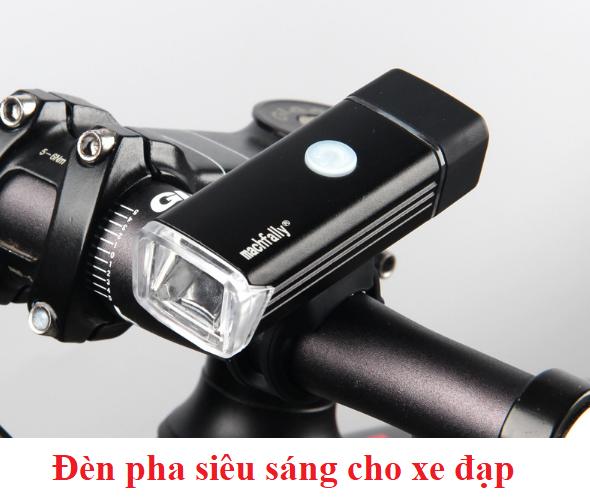 USB Sạc Hợp Kim Nhôm Xe Đạp Trước Ánh Sáng Đèn LED Đèn Pha - quốc tế