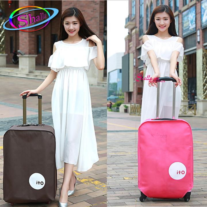 Vải Bọc trùm Vali Size 24 inch (nâu, hồng)