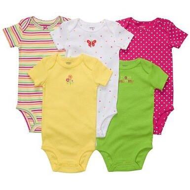 SÉT 5 Bodysuits  bé trai và gái