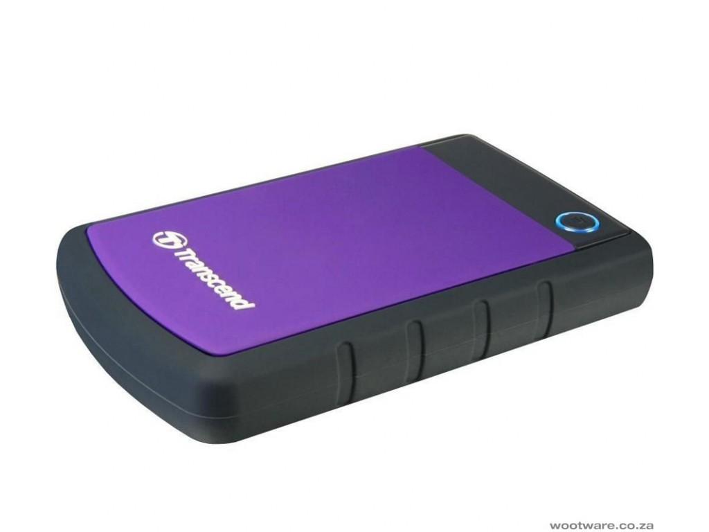 Ổ cứng di động Transcend 2TB H3P (TS2TSJ25H3P) (Tím) Chính Hãng TẶNG HỘP BẢO VỆ TRANSCEND