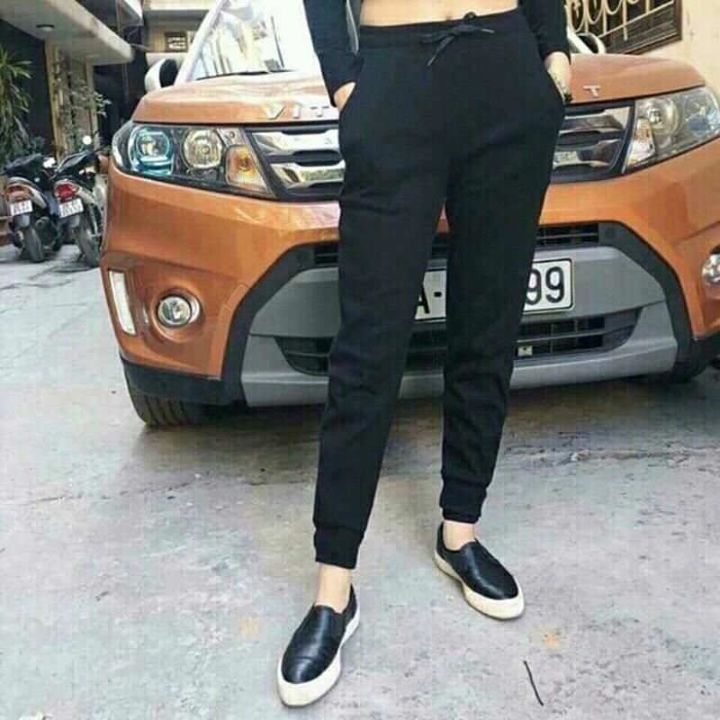 Quần Nữ Dễ Thương Jogger Len Tăm