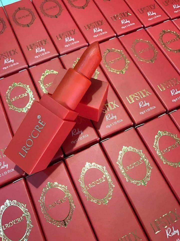 SON THỎI MÀU ĐỎ CAM - RUBY LRO'CRE