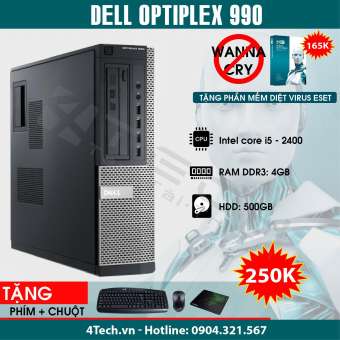 máy tính đồng bộ dell optiplex 990 core i5 2400, ram 4gb, 500gb.