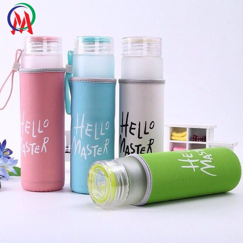 [HCM]BÌNH GIỮ NHIỆT THỦY TINH HELLO MASTER 480ML