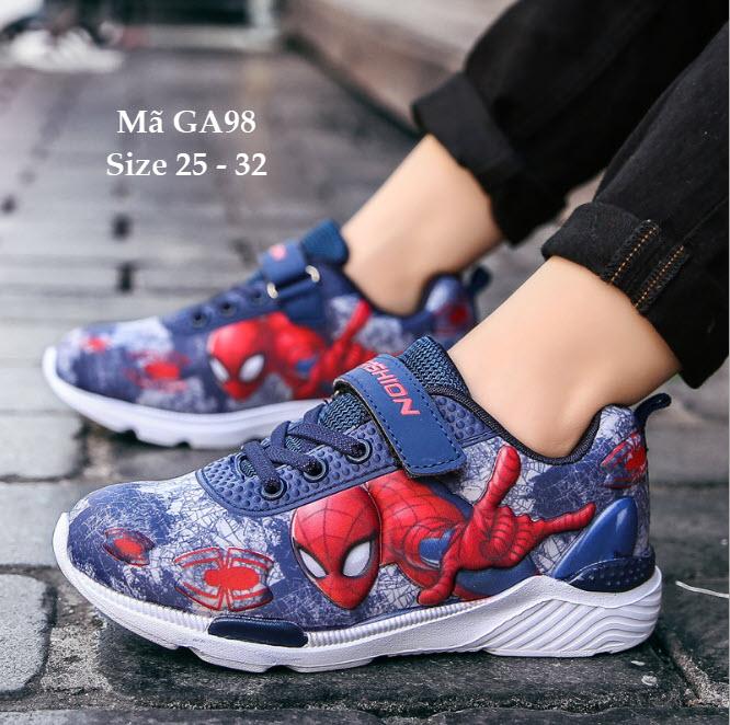 Giày siêu nhân bé trai, giày người nhện spiderman GA98