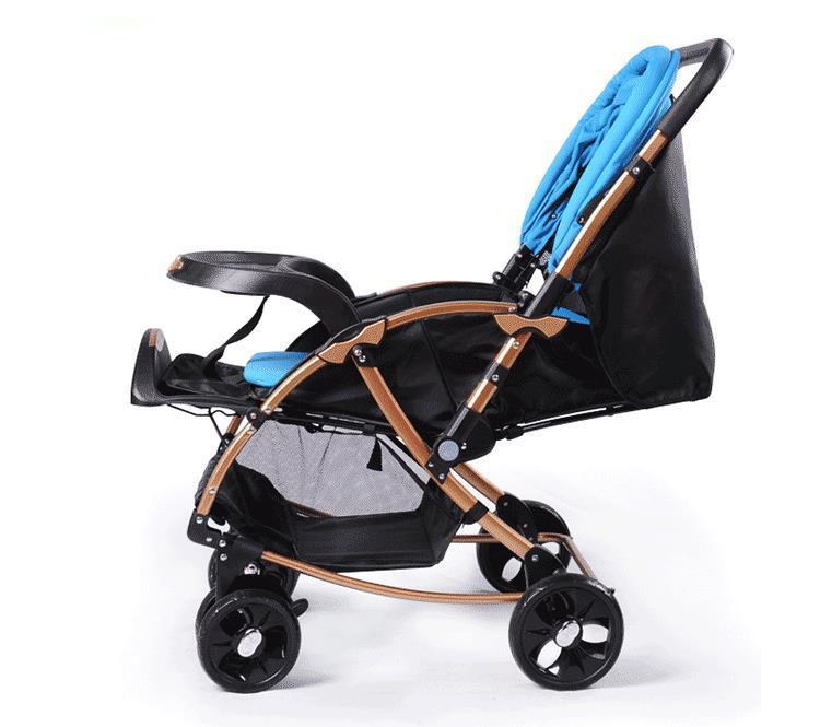 Xe đẩy bập bênh 2 chiều cho trẻ em Baobaohao C3 (Đen phối xanh)