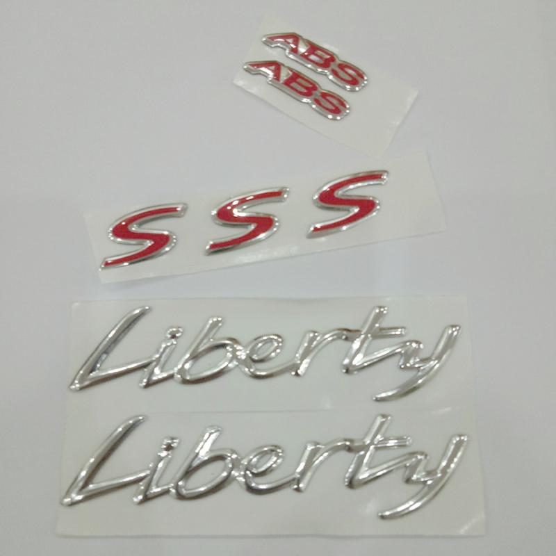 Tem decal xe máy - Bộ tem nổi LIBERTY ABS dán xe sang siêu đẹp OX131-2x,  , chuyên cung cấp phụ tùng xe máy