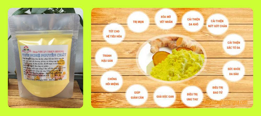 TINH BỘT NGHỆ NGUYÊN CHẤT gói 100g