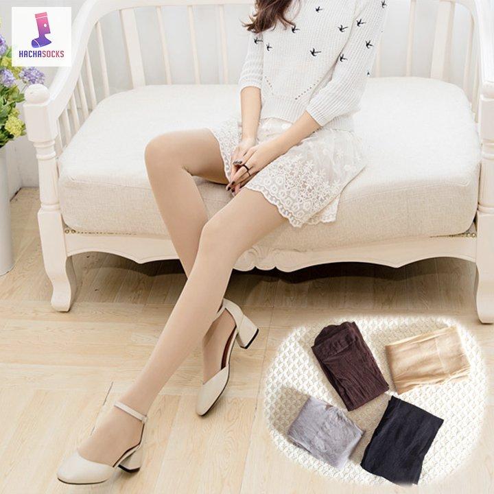Quần Tất Nữ Mỏng Màu Da/Đen/Xám Muji