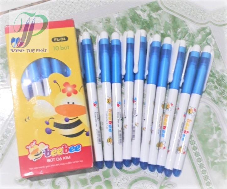 Hộp 10 bút lông kim Bee Bee (màu xanh)