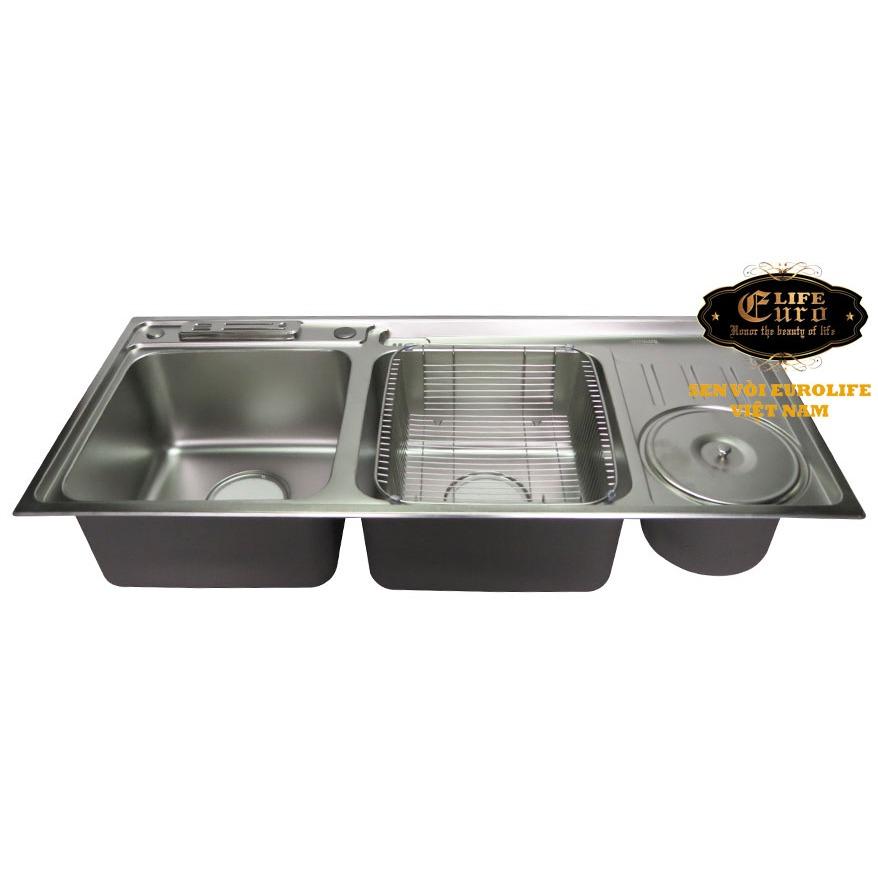 Rổ gác chậu Inox Eurolife EL-R3 (Trắng bạc)