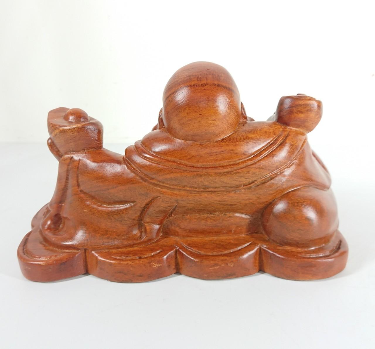 Tượng Di lặc bằng gỗ Hương 40cm