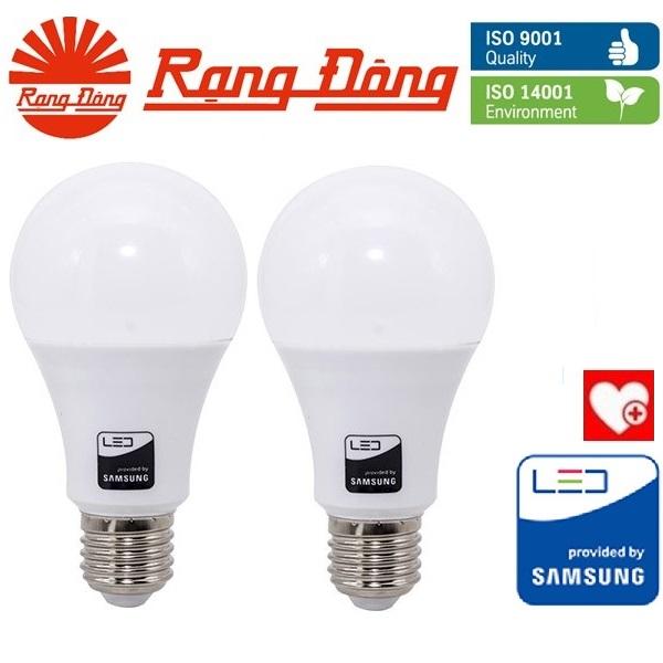 2 Bóng đèn LED bulb 15W Rạng Đông - SAMSUNG ChipLED