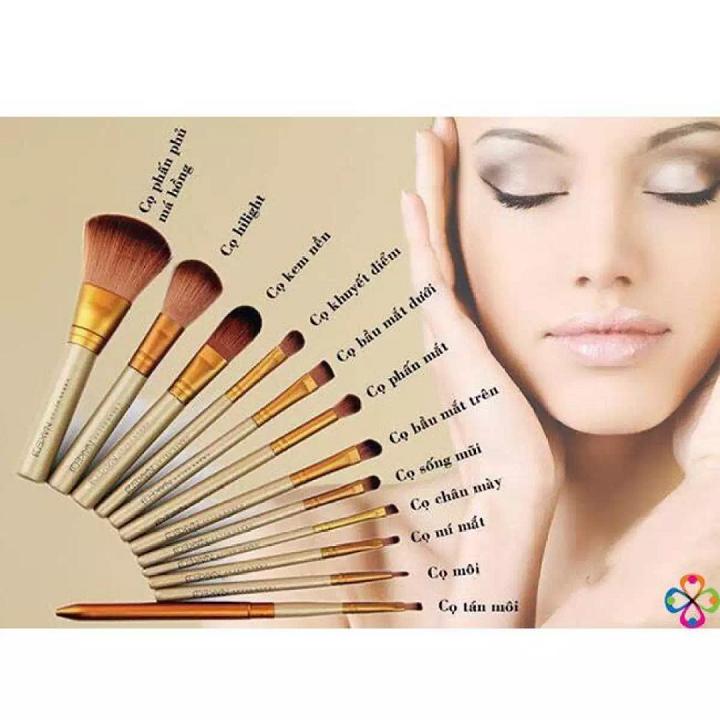 Bộ Cọ Trang Điểm 12 Cây