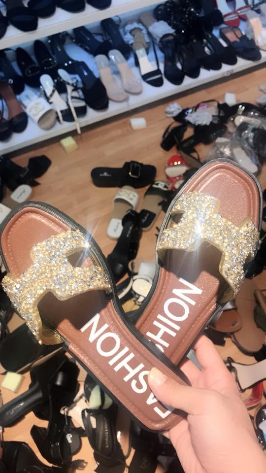 Dép HM đính đá - Ảnh chụp thật tại shop