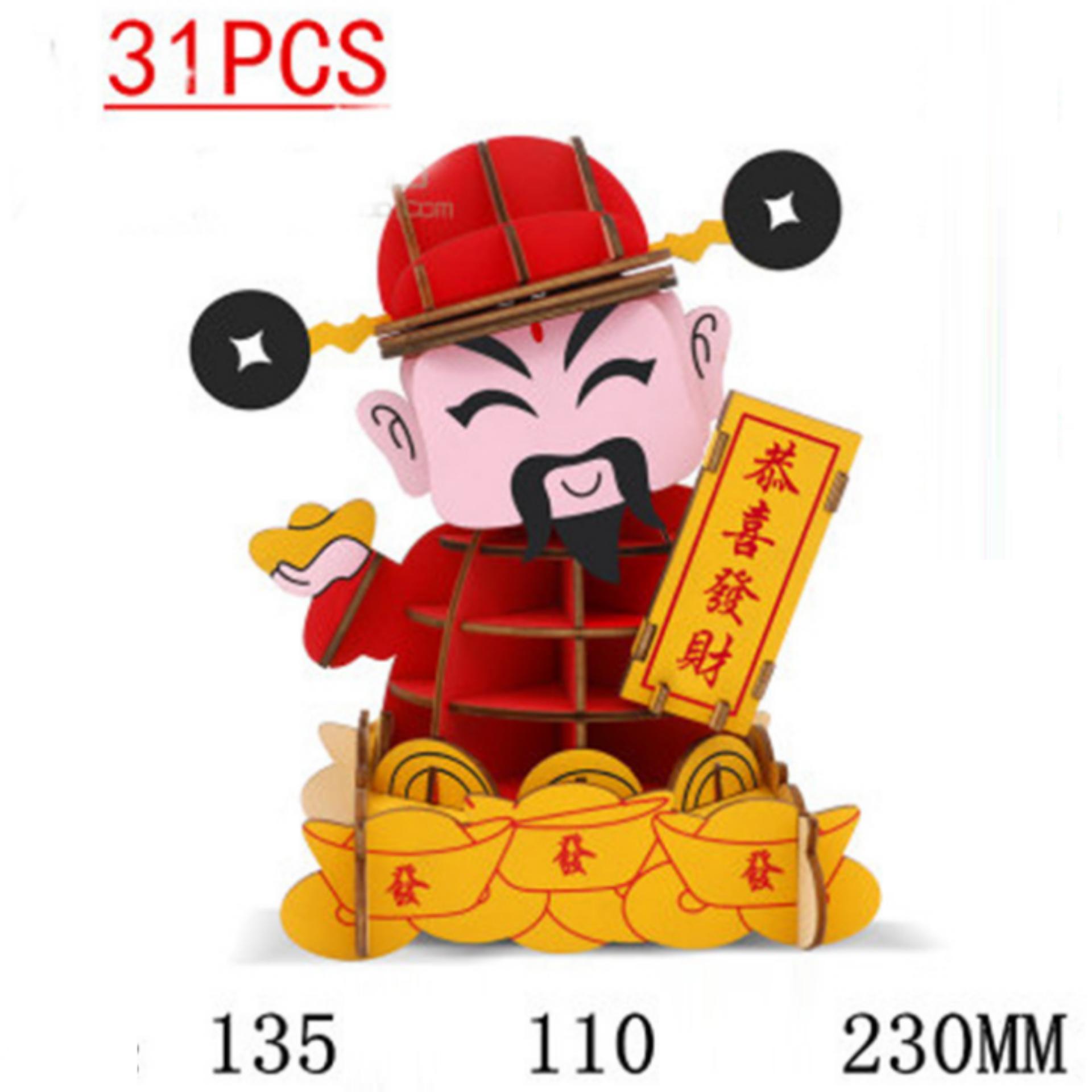 Đồ chơi lắp ráp gỗ 3D Mô hình Thần tài