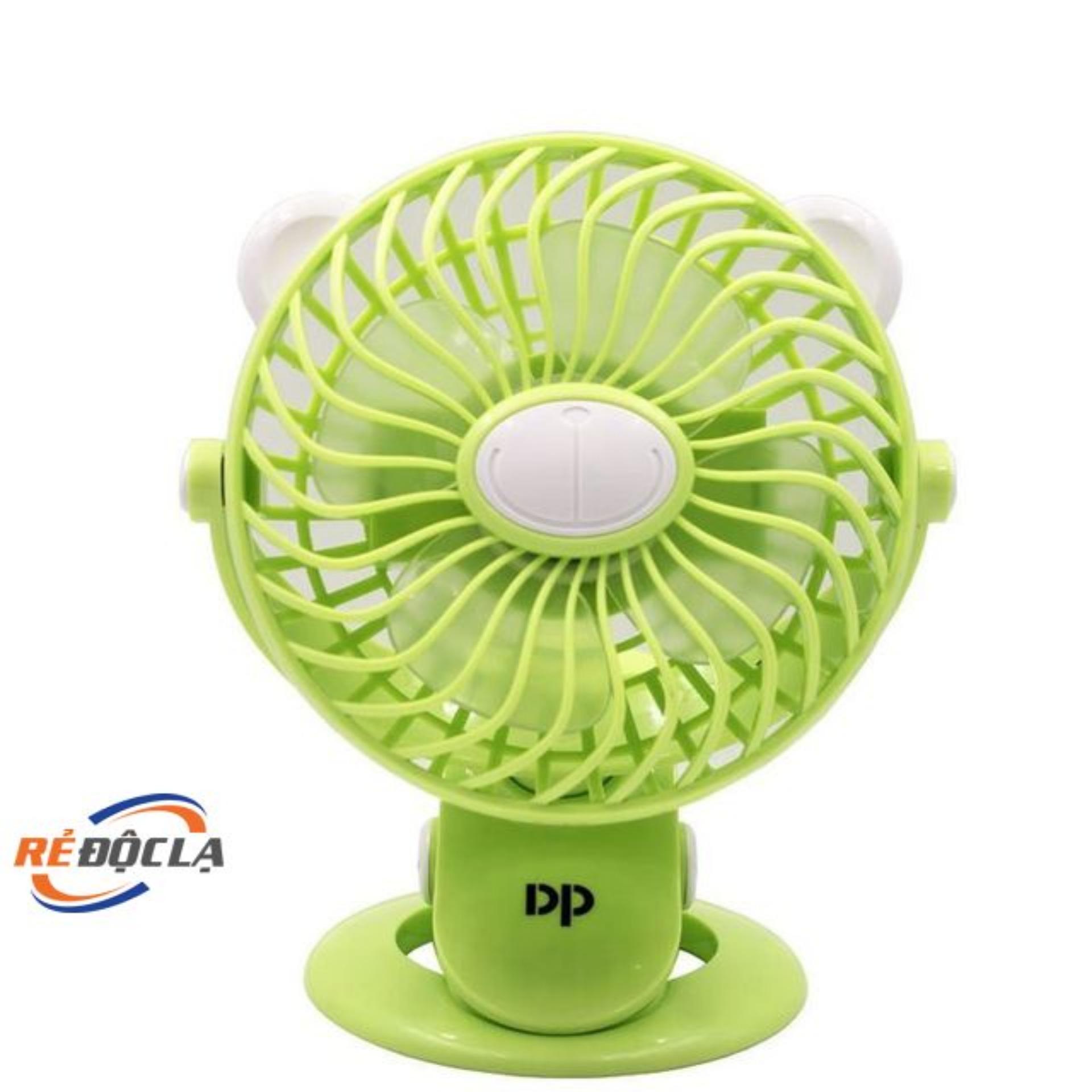 [HCM]Quạt Sạc Kẹp DP-7608