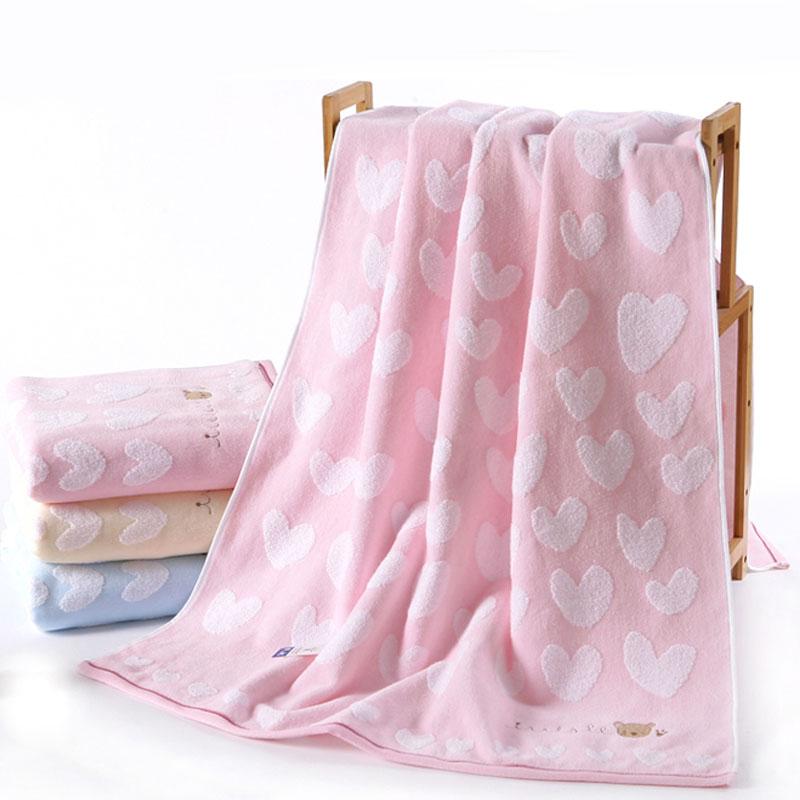 KING SHORE Khăn Tắm 100% Cotton Chính Hãng Mềm Mại Hoạt Hình Đáng Yêu Dày Thấm Hút Mạnh Mẽ