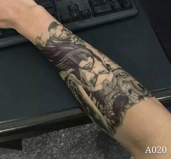 HÌNH XĂM DÁN NAM QUAN CÔNG KÍCH THƯỚC 15 X 22 CM, 100% NHƯ XĂM THẬT