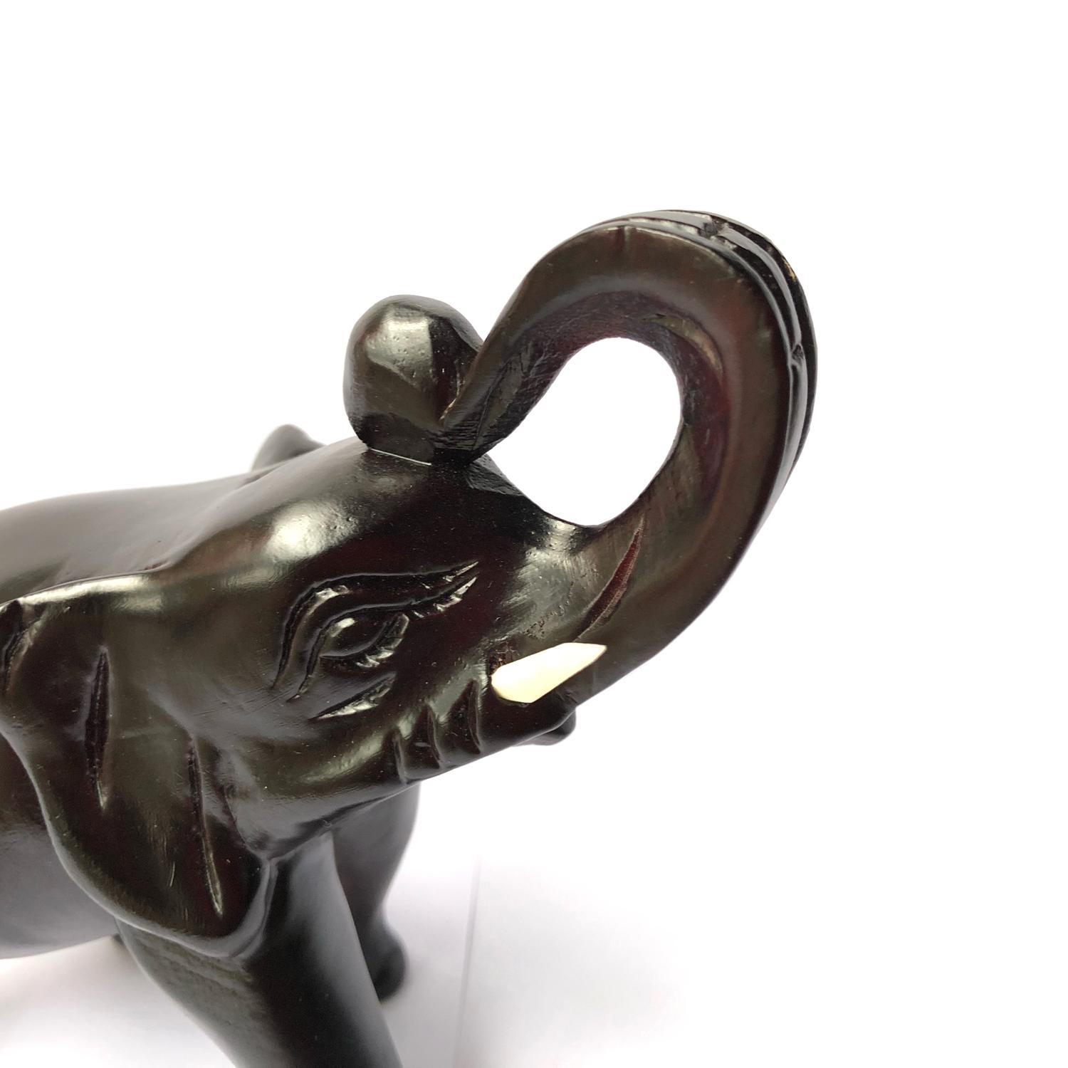 Wooden Elephant Statue - Single Elephant