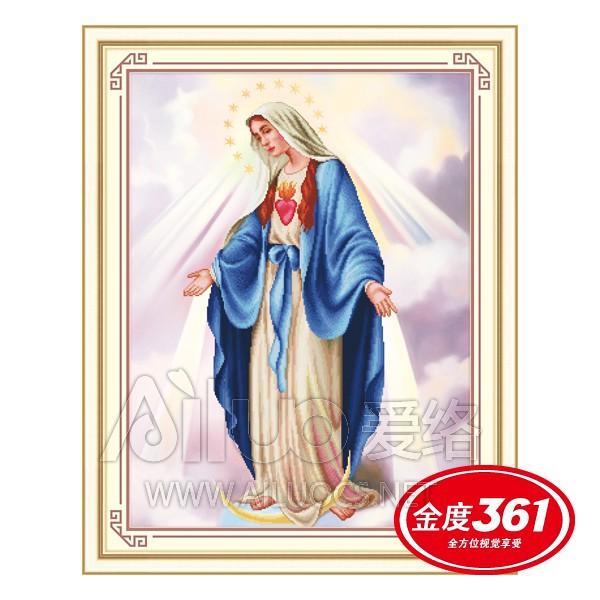 Tranh thêu đức mẹ maria 3d ailuo al30285